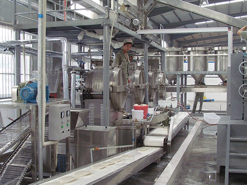 雪米割れ生産ライン